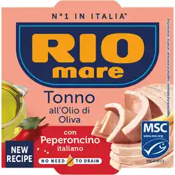 Jumbo Rio Mare Tonijn in olijfolie rode peper 120g aanbieding