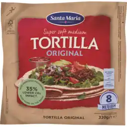 Jumbo Santa Maria Tortilla Wraps Medium 8 Stuks 320 g aanbieding