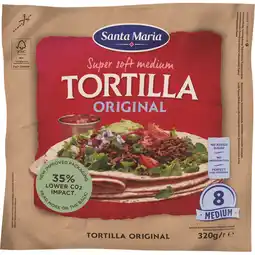 Jumbo Santa Maria Tortilla Wraps Medium 8 Stuks 320 g aanbieding