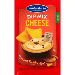 Jumbo Santa Maria Dip Mix Cheese Mild 16 g aanbieding