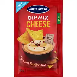 Jumbo Santa Maria Dip Mix Cheese Mild 16 g aanbieding