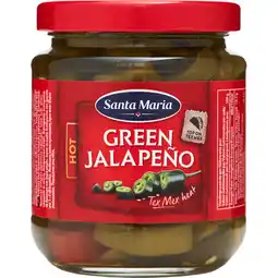 Jumbo Santa Maria Jalapeños Green hot 215g aanbieding