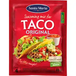 Jumbo Santa Maria Taco Kruidenmix Mild 28 g aanbieding