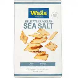 Jumbo Wasa Delicate Crackers Sea Salt 180g aanbieding