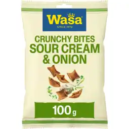 Jumbo Wasa Crunchy Bites Sour Cream & Onion 100g aanbieding