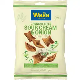 Jumbo Wasa Crunchy Bites Sour Cream & Onion 100g aanbieding