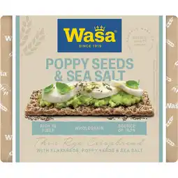 Jumbo Wasa Crunchy Twist Poppy Seeds & Sea Salt 245 g aanbieding