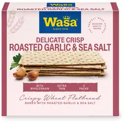 Jumbo wasa Delicate Crisp Roasted Garlic & Sea Salt 190 g aanbieding