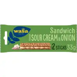 Jumbo Wasa Sandwich Sour Cream & Onion 3 x 33 g aanbieding