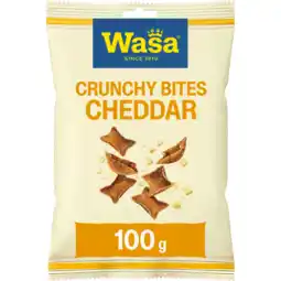 Jumbo Wasa Crunchy Bites Cheddar 100g aanbieding