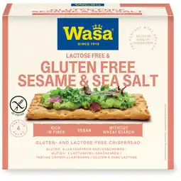 Jumbo Wasa Gluten- & Lactosevrij Knäckebröd Sesame & Sea Salt 240 g aanbieding