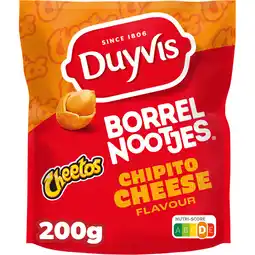 Jumbo Duyvis Borrelnootjes Cheetos Chipito Kaas Pinda Noten 200 gr aanbieding