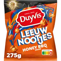 Jumbo Duyvis Leeuwnootjes Honey BBQ Pinda Noten 275 gr aanbieding