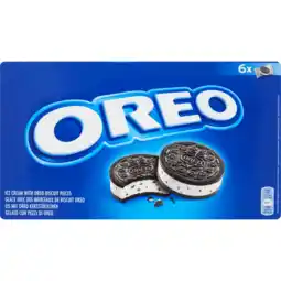 Jumbo Oreo Mini Ice Cream with Oreo Cookie Pieces 6 Stuks 330 ml aanbieding