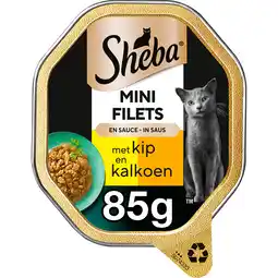 Jumbo Sheba Mini Filets in Saus met Kip & Kalkoen 85 g aanbieding