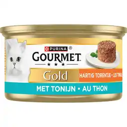 Jumbo Gourmet Gold Hartig Torentje Kattenvoer nat met Tonijn aanbieding