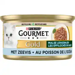 Jumbo Gourmet Gold Malse Lekkernijen Kattenvoer nat met Zeevis aanbieding