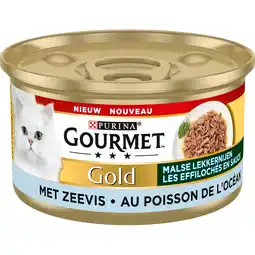 Jumbo Gourmet Gold Malse Lekkernijen Kattenvoer nat met Zeevis aanbieding