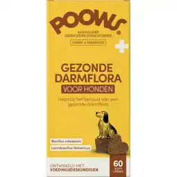 Jumbo Poows Gezonde Darmflora voor Honden 60 Soft Chews aanbieding