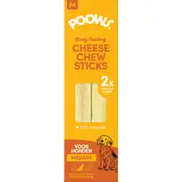Jumbo PoOws Kaassticks Medium 2 Stuks aanbieding