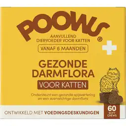 Jumbo Poows Gezonde Darmflora voor Katten 60g aanbieding