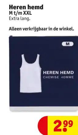Kruidvat Heren hemd aanbieding