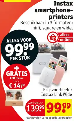 Kruidvat Instax smartphone printers aanbieding