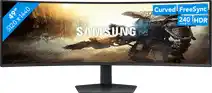 Bol.com Samsung Odyssey G9 LS49CG954EUXEN - DQHD QLED Ultrawide Curved Gaming Monitor - 240Hz - 49 Inch aanbieding