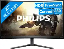 Bol.com Philips Evnia 5000 27M2C5200W - Full HD Curved Gaming Monitor - 280hz - 27 inch aanbieding
