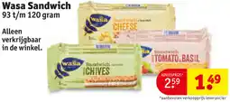 Kruidvat Wasa Sandwich aanbieding