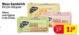Kruidvat Wasa Sandwich aanbieding