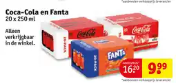 Kruidvat Coca cola en fanta aanbieding