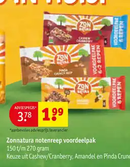 Kruidvat Zonnatura notenreep voordeelpak aanbieding