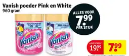 Kruidvat Vanish poeder pink en white aanbieding