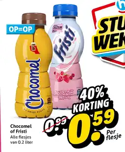 Hoogvliet Chocomel of fristi aanbieding
