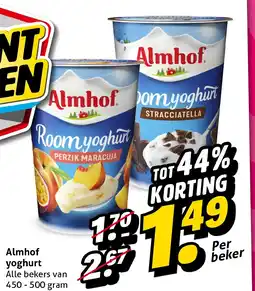 Hoogvliet Almhof yoghurt aanbieding