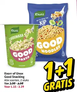Hoogvliet Knorr of unox good snacking aanbieding