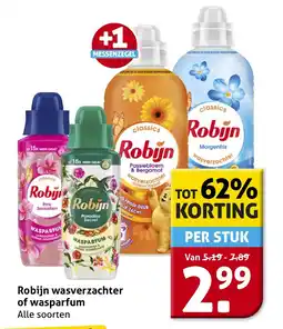 Hoogvliet Robijn wasverzachter of wasparfum aanbieding