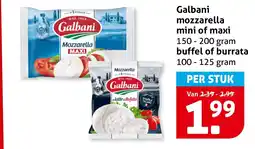 Hoogvliet Galbani mozzarella mini of maxi aanbieding