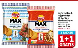 Hoogvliet Lay's holland, argentinian of doritos mexican style aanbieding