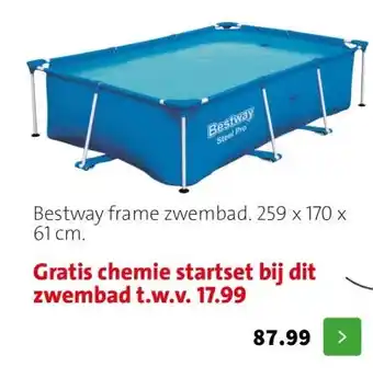 Bestway frame zwembad. 259 x 170 x 61 cm.