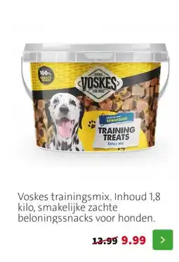 Intratuin Voskes trainingsmix. Inhoud 1,8 kilo, smakelijke zachte beloningssnacks voor honden. aanbieding