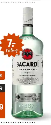 Gall & Gall Bacardí Carta Blanca 150CL aanbieding