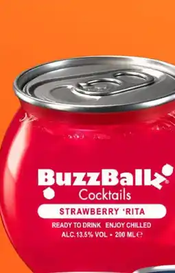 Gall & Gall Buzzballz Strawberry'rita 20CL aanbieding