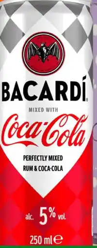 Gall & Gall Bacardí Spiced & Coca-Cola 25CL aanbieding