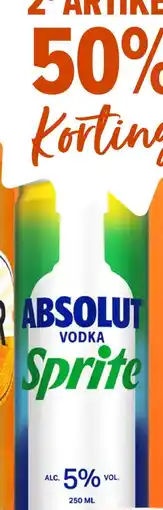 Gall & Gall Absolut Vodka and Sprite 25CL aanbieding