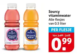 Hoogvliet Sourcy vitaminwater aanbieding