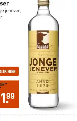 Gall & Gall Weduwe Visser Jonge Jenever 100CL aanbieding
