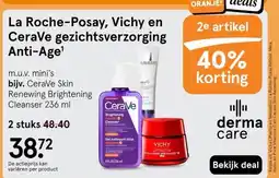 Etos La Roche-Posay, Vichy en CeraVe gezichtsverzorging Anti-Age¹ aanbieding