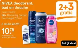 Etos NIVEA deodorant, bad en douche aanbieding